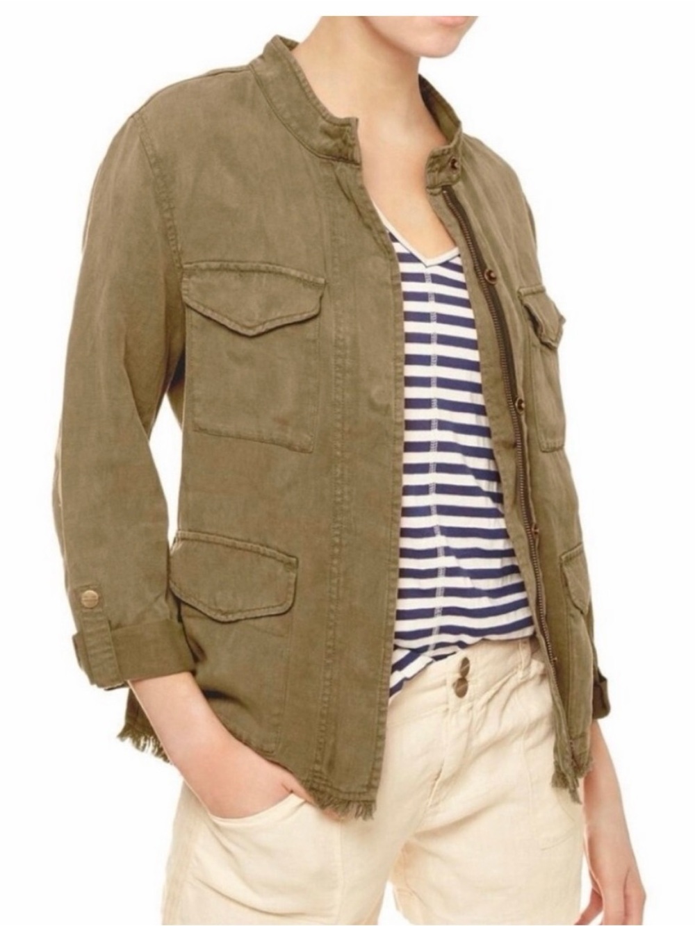 Sanctuary Olive Utility Field Jacket